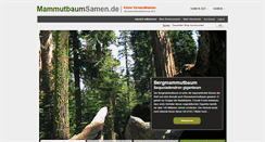 Desktop Screenshot of mammutbaumsamen.de
