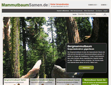 Tablet Screenshot of mammutbaumsamen.de